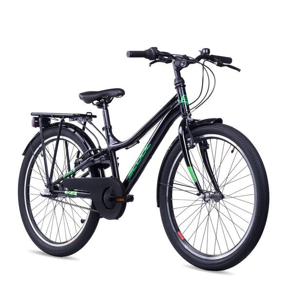 S'COOL troX | 24" | 3-speed | black/green 2