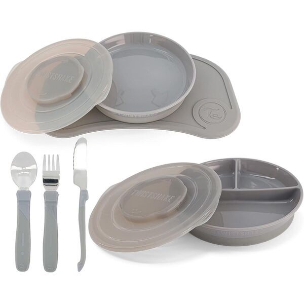 Twistshake Babygeschirr Set | šedá 1