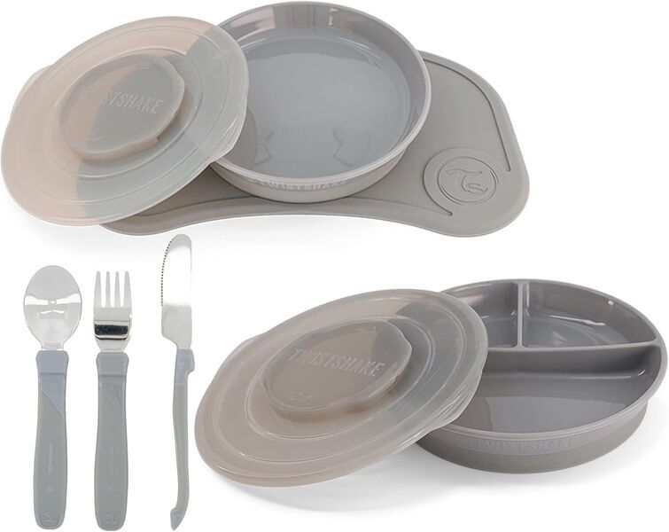 Twistshake Babygeschirr Set 6 Teilig | harmaa 1