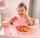Twistshake Click-Mat + Platte | Anti-Rutsch-Geschirrset for Babys | pink thumbnail 2/3