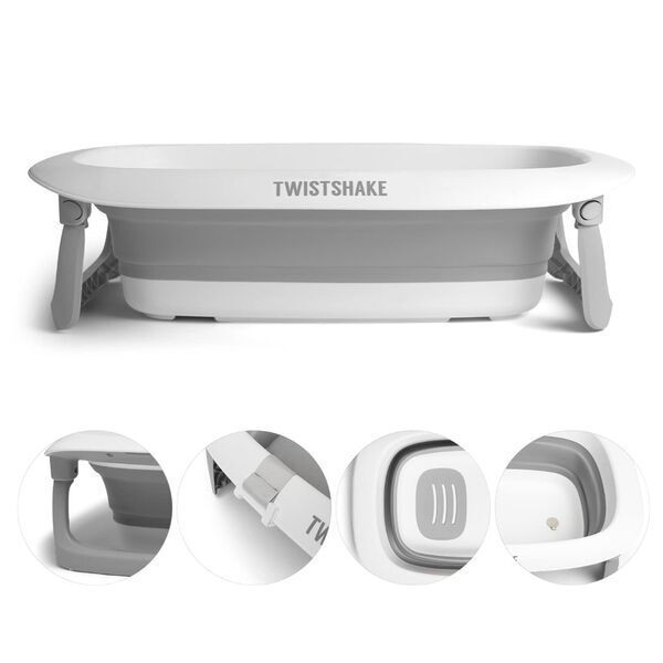 Twistshake faltbare Badewanne | gray 1