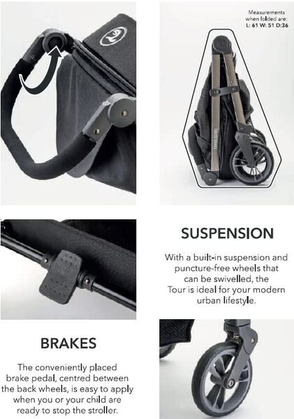 Twistshake Tour Kinderwagen | beige | Version Englisch 2