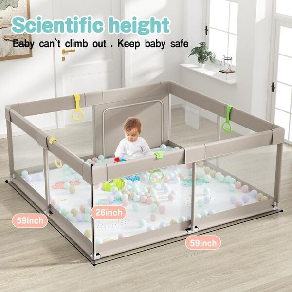 Uanlauo Baby Laufstall | multicolored 2