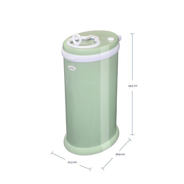 Ubbi diaper pail steel Salbeigrün | green, image 2 of 3