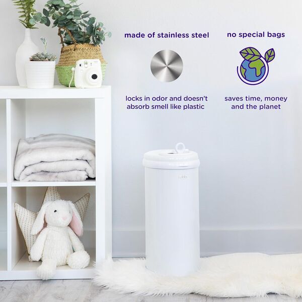 Ubbi diaper pail steel Salbeigrün | green, image 3 of 3