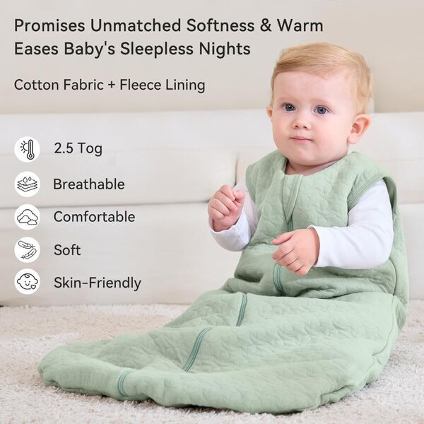 Unnivoll Baby Winterschlafsack | green 2