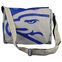 Upcycling Deluxe - Messenger Bag Up - Adler beige-blau | Größe M thumbnail 1/3
