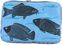 Upcycling Deluxe - Laptop Sleeve - Fish light blue-black thumbnail 1/2