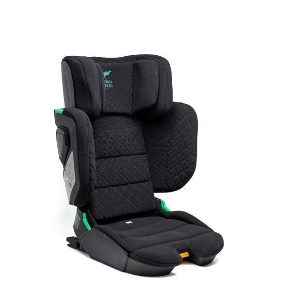 Urban Kanga Wallaroo Faltbarer Kindersitz | black | Gesteppter Premium-Stoff 1