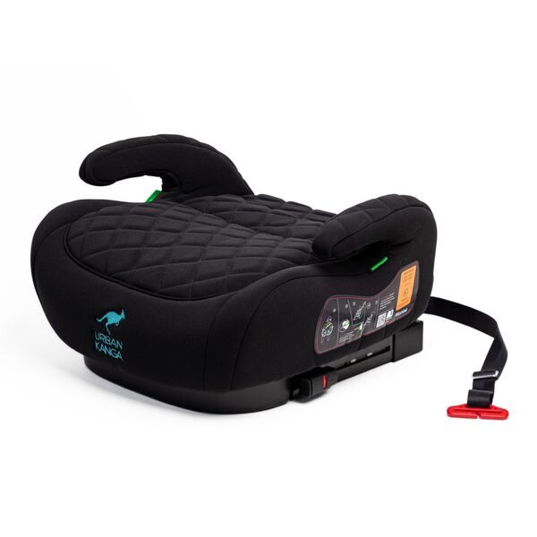Urban Kanga Wombat Sitzerhöhung mit Isofix | grau | gesteppt mit Paspel 1