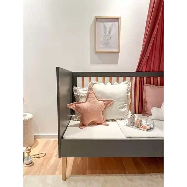 Urra Tim Buche Massivbett 60 x 120 cm | grau/braun 5