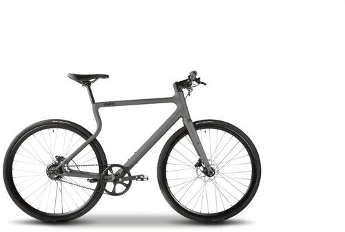 Väldigt bra: URWAHN Stadtfuchs Urban E-Bike (2023) | betong grå | 28" | S | < 100 km | Singlespeed