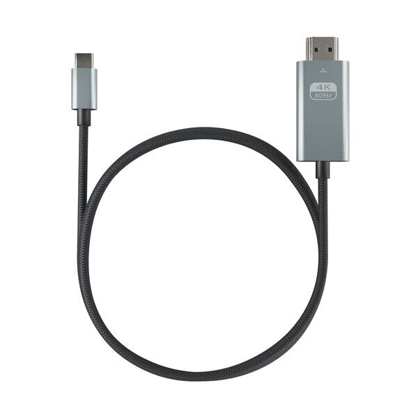 Flettet USB-C til HDMI-kabel (4K@60Hz) - 2 m | sort 1