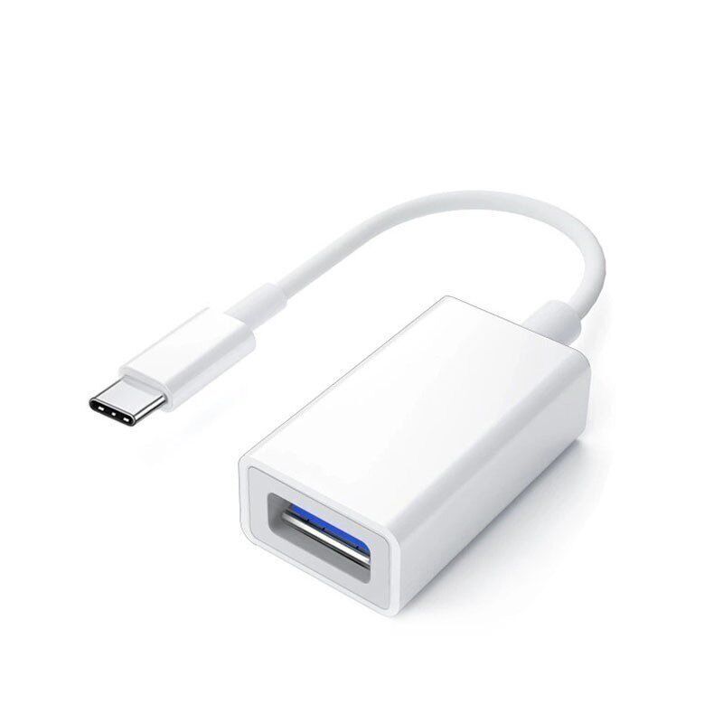 USB-C-zu-USB-A-Adapter OTG-Kabel weiß