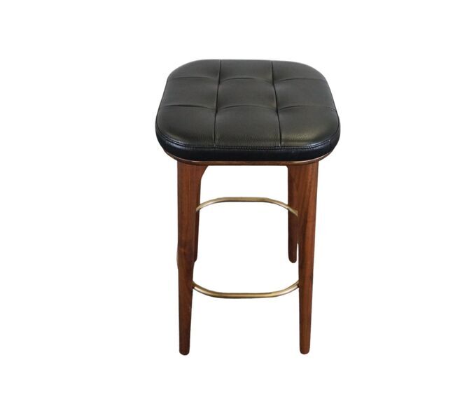UTILITY Hocker Leder Schwarz | schwarz, image 4 of 4