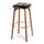 UTILITY stool leather black | black, thumbnail 1 of 5