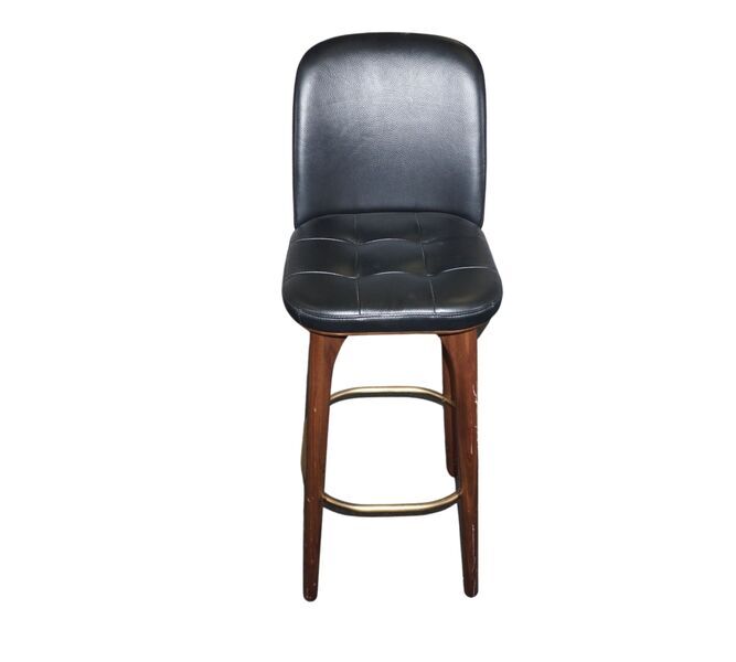 utility SH760 bar stool walnut | black, image 2 of 4