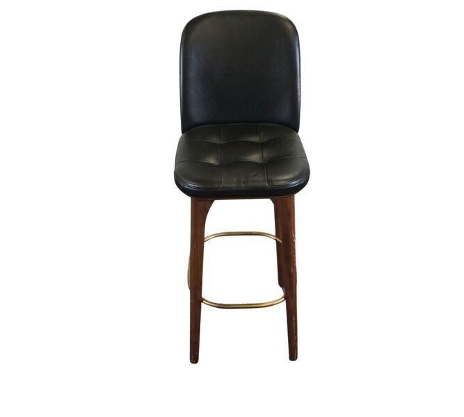 utility SH760 bar stool walnut | black, image 3 of 4
