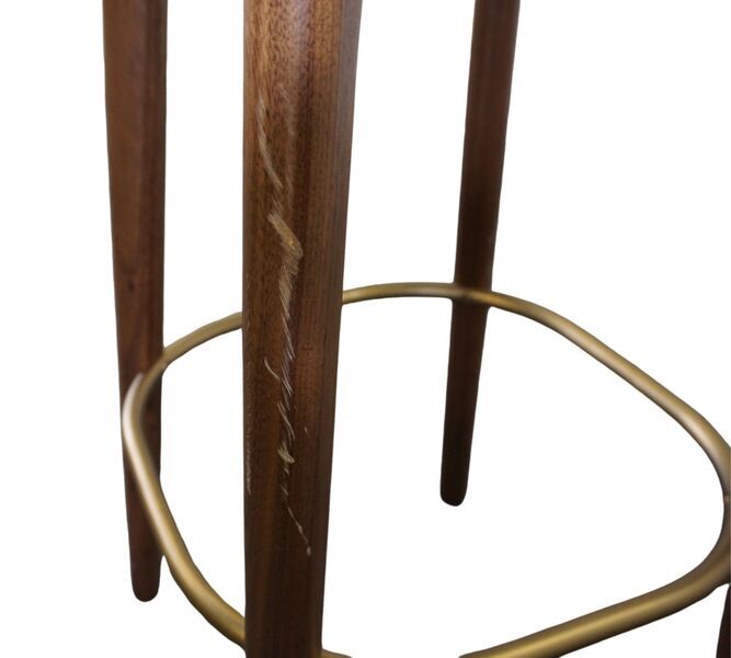 utility SH760 bar stool walnut | black, image 4 of 4