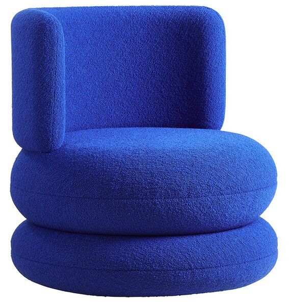 Verner Panton Easy Chair Dedar Karandash 006 blue | blue, image 1 of 5