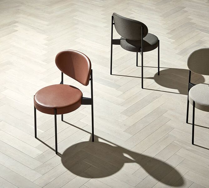 Verner Panton Series 430 Lederstuhl brown | brown, image 2 of 4