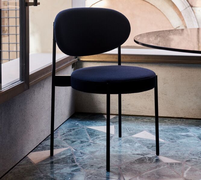 Verner Panton Series 430 Stuhl Samt Metall Rot | rot, image 1 of 4