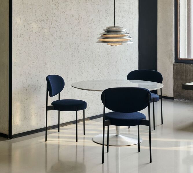 Verner Panton Series 430 Stuhl Samt Metall Rot | rot, image 2 of 4