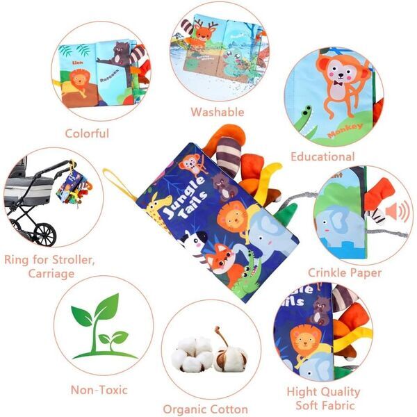 Vicloon Baby Stoffbuch | večbarven 3