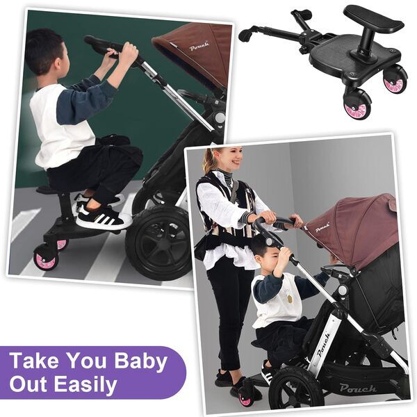 Vihir Buggy Board mit Sitz | rosa, image 2 of 3