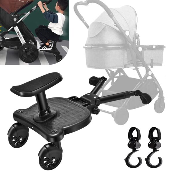 Vihir tabla para cochecito con asiento | negro, image 1 of 1