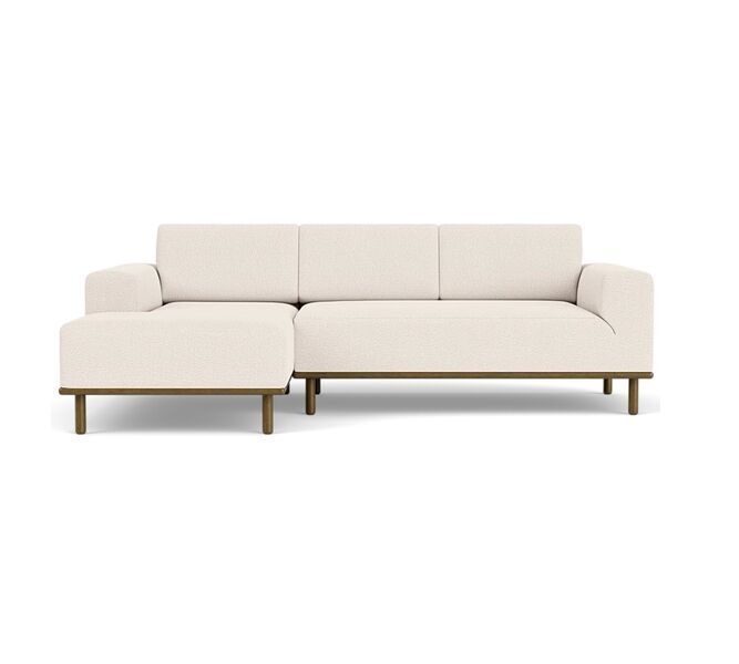 Vilmar divano 3 posti a sedere chaise longue sinistra Maya Cream | crema, image 1 of 5