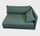 Vincent single-seater corner module Rechts Cura Dark Green | green, thumbnail 4 of 4