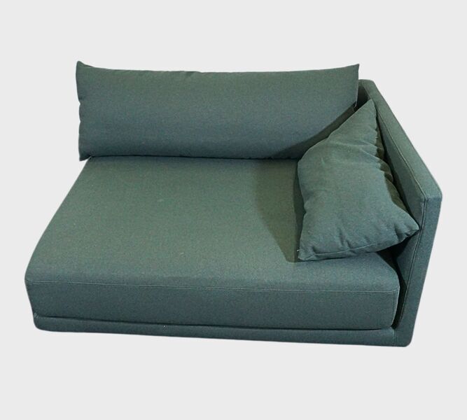 Vincent single-seater corner module Rechts Cura Dark Green | green, image 4 of 4
