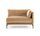 Vincent single-seater Modul Rechts velour matte beige | brown, thumbnail 1 of 4
