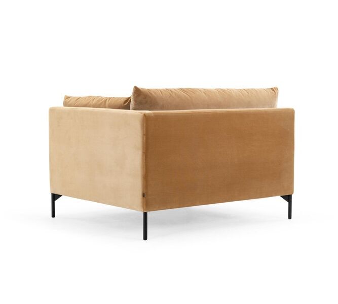 Vincent single-seater Modul Rechts velour matte beige | brown, image 3 of 4