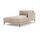 Vincent üheistmeline chaiselongue Danny Cream | pruun, thumbnail 1 of 4