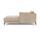 Vincent üheistmeline chaiselongue Danny Cream | pruun, thumbnail 2 of 4