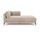 Vincent üheistmeline chaiselongue Danny Cream | pruun, thumbnail 3 of 4