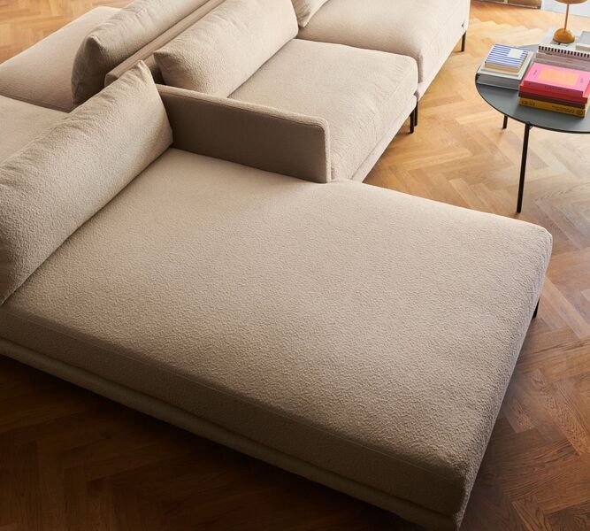 Vincent single-seater right chaise longue Pasha Dune | brown, image 3 of 4