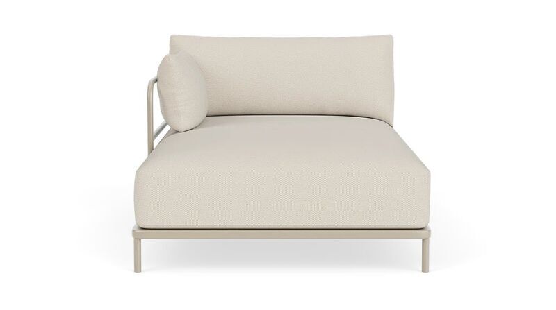 Vincent extérieur module chaise longue gauche Sandshell | marron, image 1 of 4