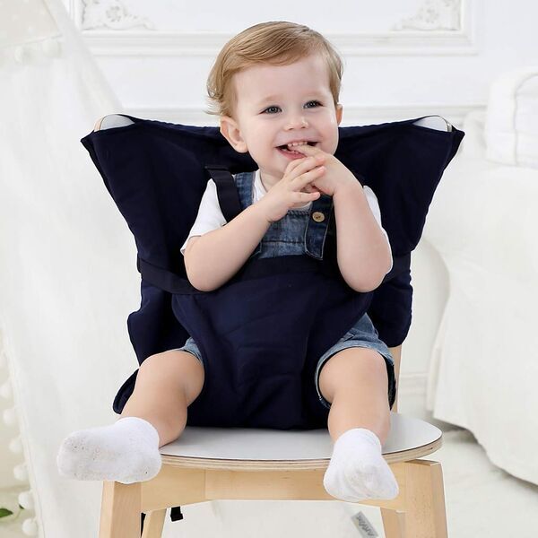 Vine Easy Seat Tragbarer Reise-Hochstuhl | blue 2