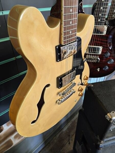 Vintage VSA500MP Gloss Natural 2020 Semi-Hollow Electric Guitar | Gloss Natural, image 3 of 5