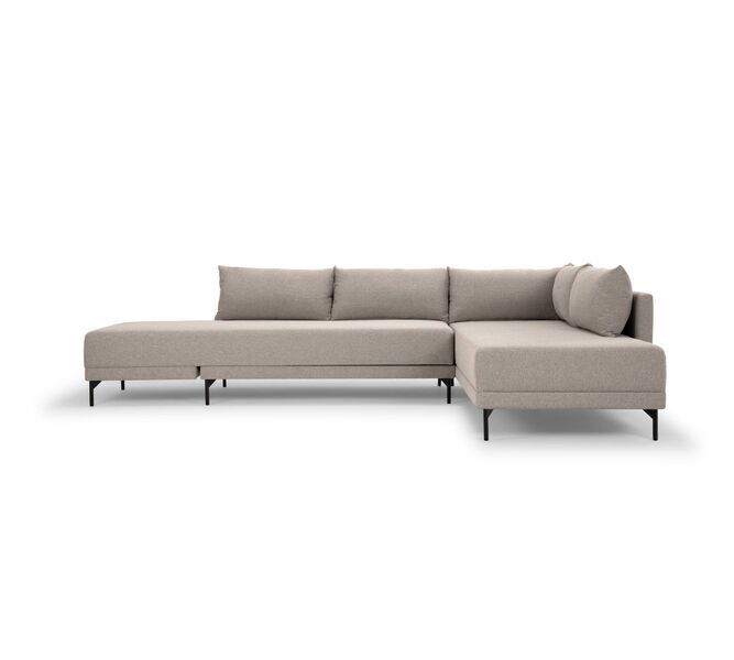 Vivica sofá-cama chaise longue direita Agnes Brown | castanho, image 1 of 5