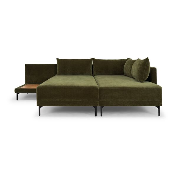 Vivica sofa bed right chaise longue Moss Olive | olive_green, image 2 of 4