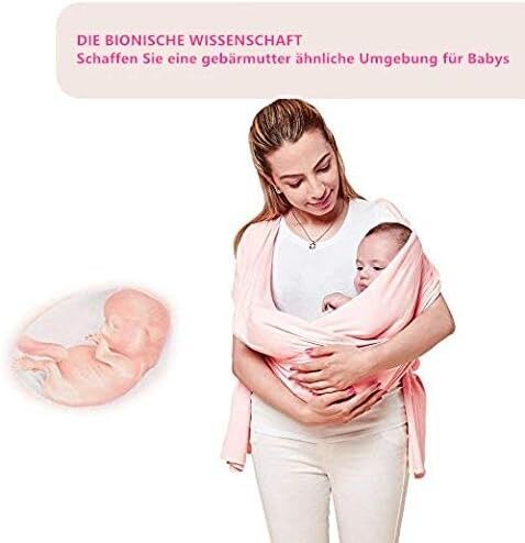 Voarge Elastisches Babytragetuch | pink 2