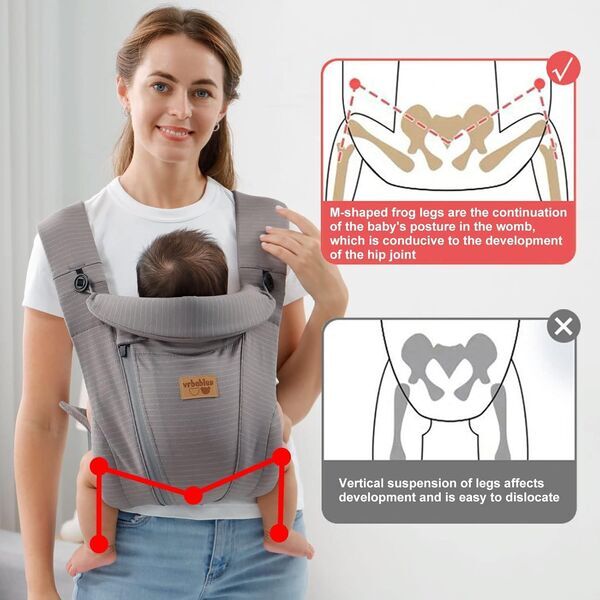 Vrbabies Babytrage | dark grey 2