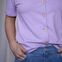 Vresh - Josevine - Button T-shirt made of organic cotton mix - Lavender thumbnail 5/5