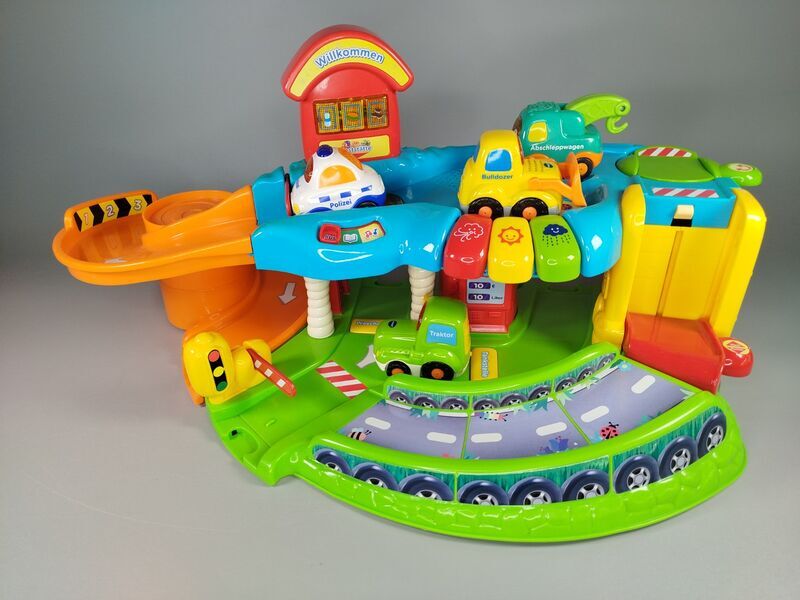VTech Bunte Autowelt - interaktive mehrstöckige Garage und Fahrzeuge | mehrfarbig 1