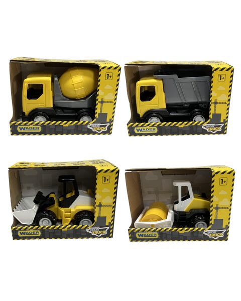 Wader Tech Trucks 4er Set | gelb 1