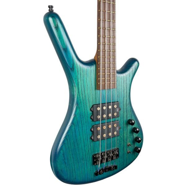 Warwick Corvette $$ Double Buck Bass 2011 - Turquoise Blue Oil Finish | Turquoise Blue Oil Finish, image 2 of 5